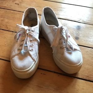 White Superga sneakers